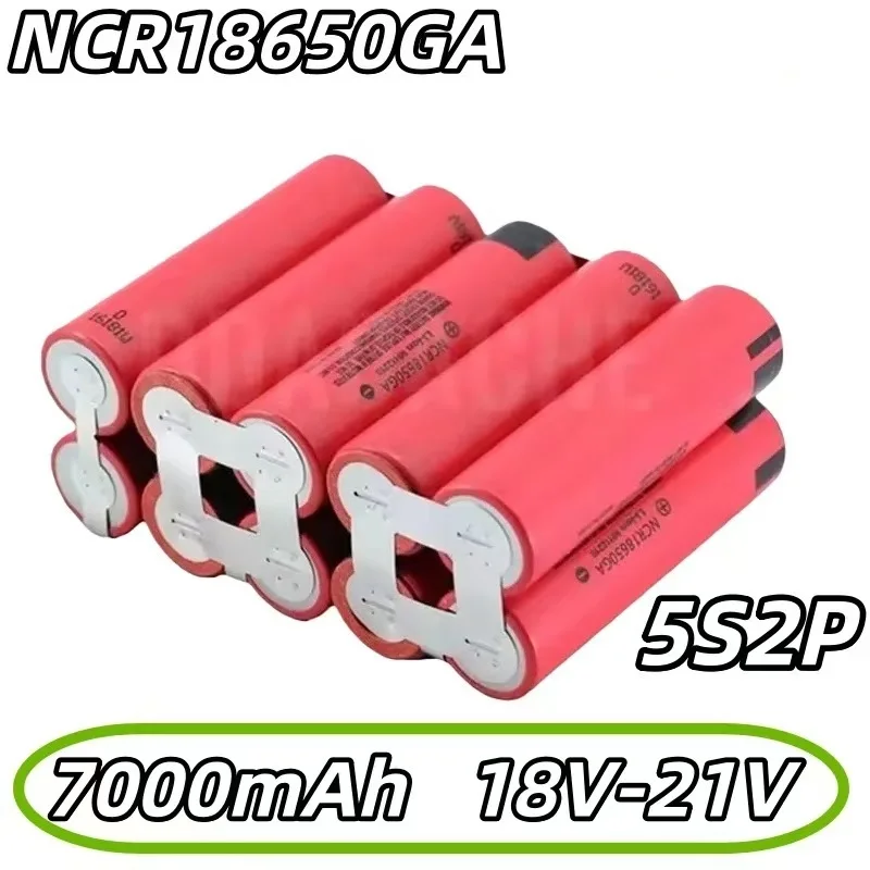 Customizable NCR18650GA Battery Pack (2S 3S 4S 5S, 3500-7000mAh, 12V 14.4V 18V 21V) for Screwdrivers and Welding Equipment
