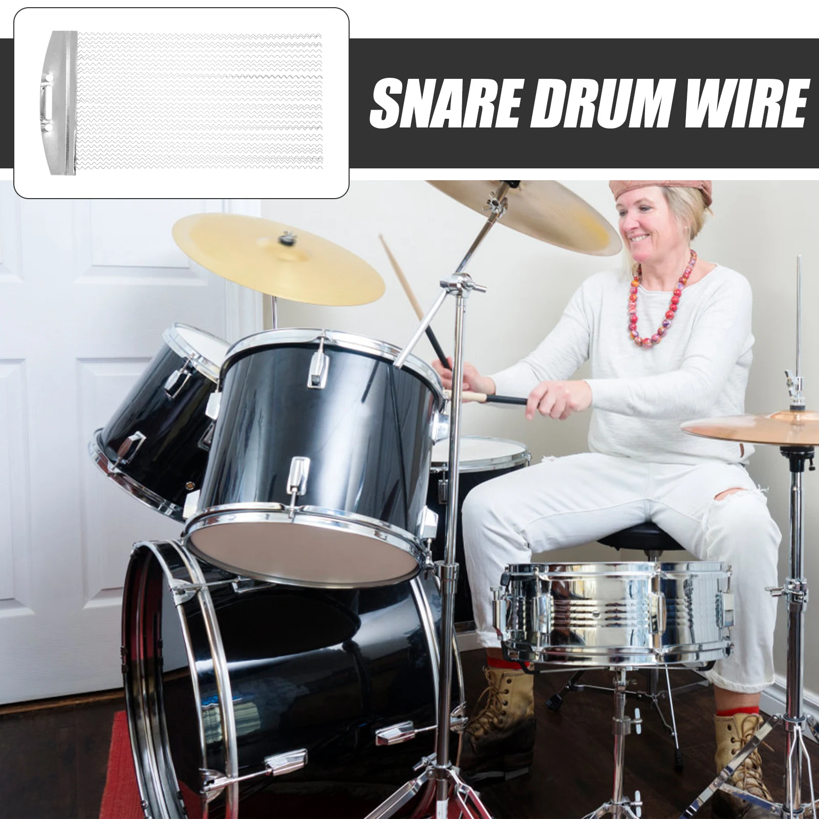 

for Snare Drum Half-chord Little Serpent Strand Spring Wire Silver Iron Musical Instruments Accessories