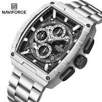 Watches for Men NAVIFORCE Fashion Casual Quartz Multifunction Chronograph Wristwatches Waterproof Stainless Steel Man's Clocks