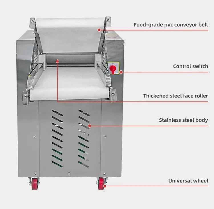 Tortilla Dumpling Maker Commercial Dough Roller Dough Kneading Machine Electric Automatic Dough Sheeter Samosas