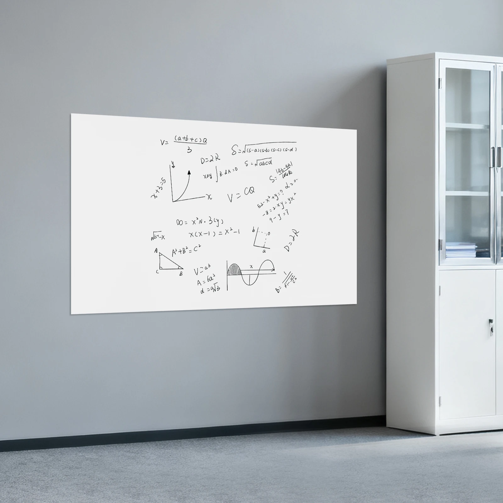 ملصق سبورة بيضاء مغناطيسية، سهل التركيب والإزالة، فيلم سبورة بيضاء ذاتي اللصق، لوح مسح جاف للمكتب 80 × 120 سم #2