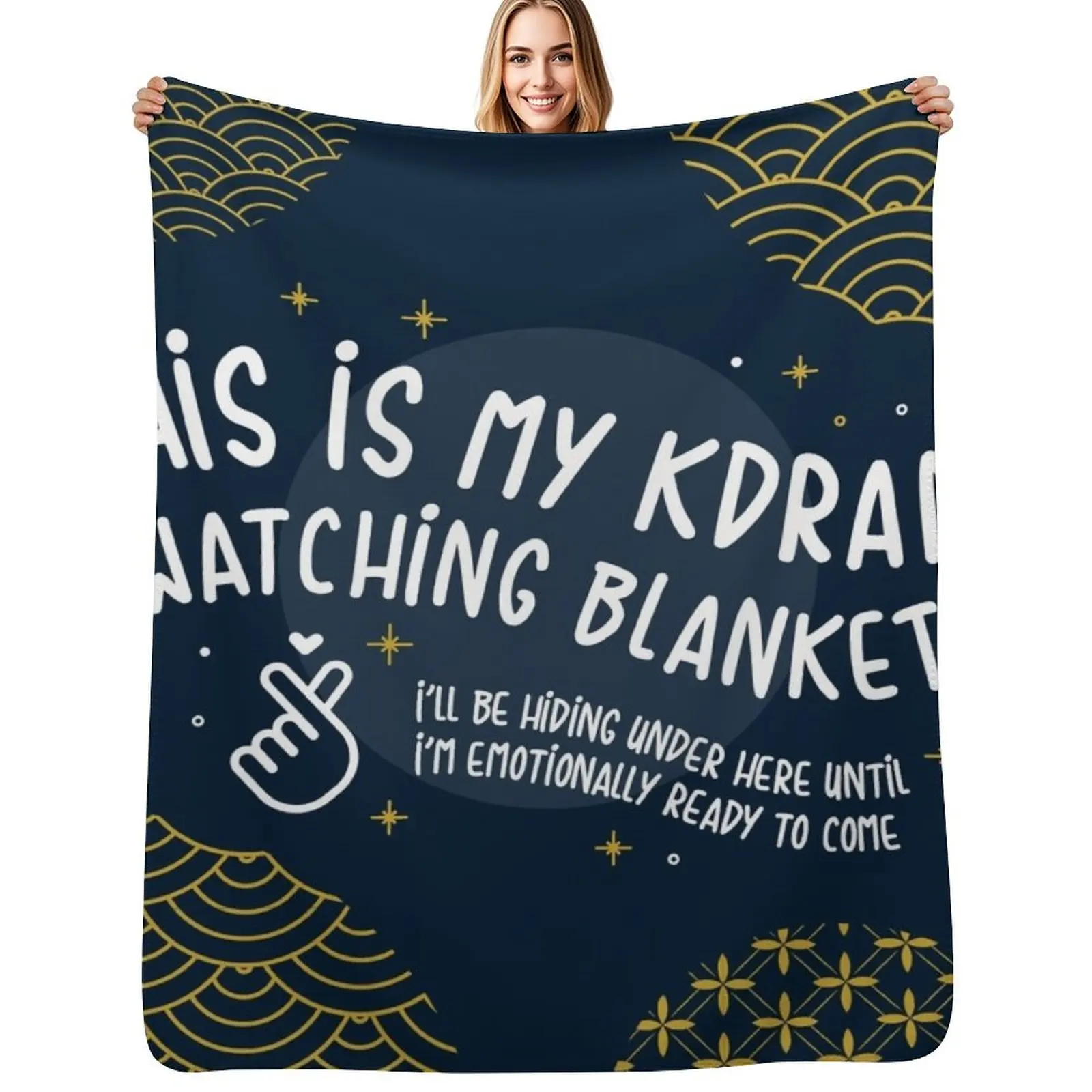 

This is My Kdrama Watching Blanket Gift for Kdrama Fans Throw Blanket No Pilling Soft Warm Blanket for Bed