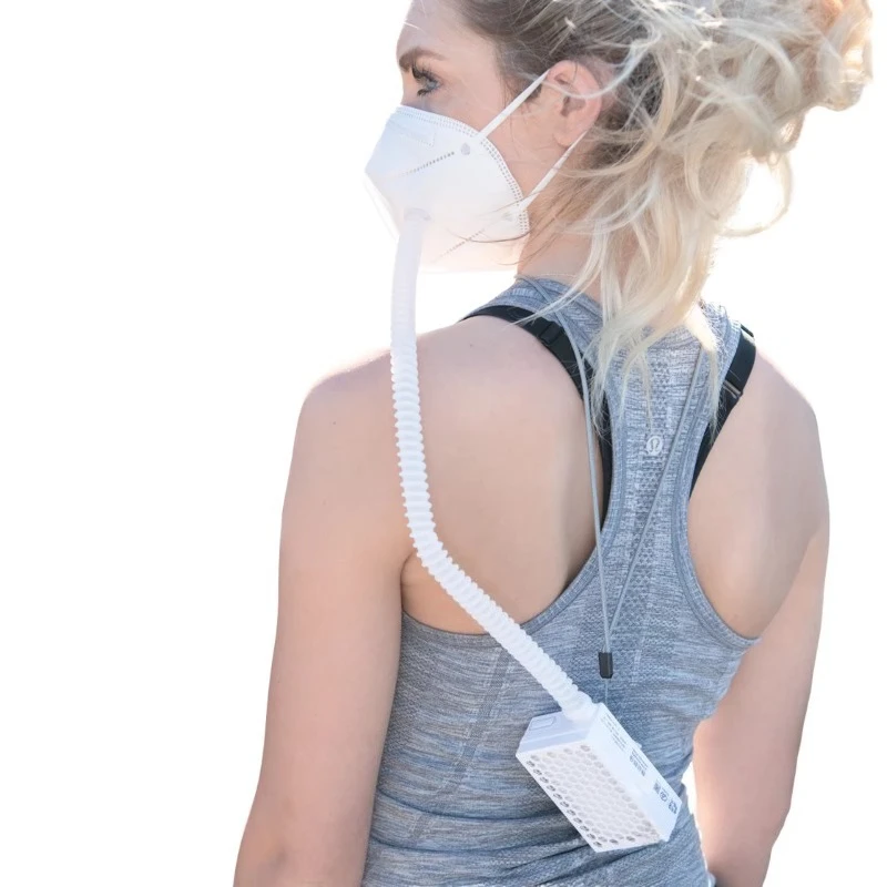 Wearable Portable Air Purifier Anti‑Formaldehyde Dust Proof For Hospital Construction Site Outdoor Sports Personal Respirator
