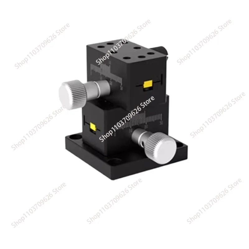 XY axis manual displacement platform fine-tuning dovetail groove gear and rack sliding table LWX2542/4040/4060/4090