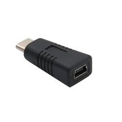 Universal Adapter Mini USB Female to Type C Male Converter for Tablet Smartphone