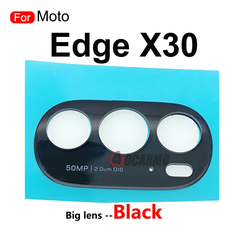 Back Big Camera Lens With Adhesive For Motorola Moto Edge X30 30 ProT2201-2 XT2201-6 Replacement Part