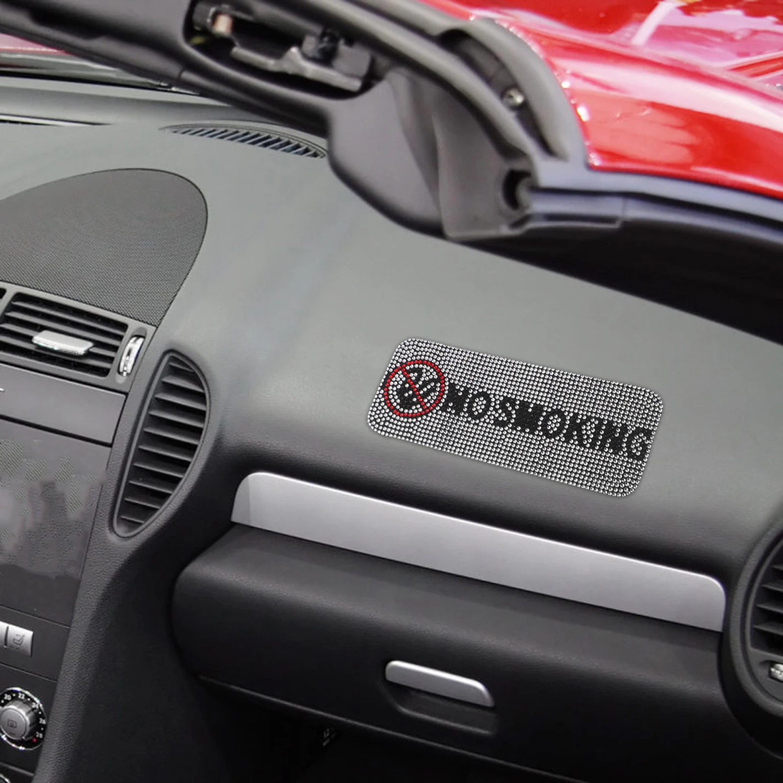 

No Smoking Sticker Self Adhesive Waterproof Decal For Car Window Door Indoor Outdoor Use Vehicle Interior Decoration