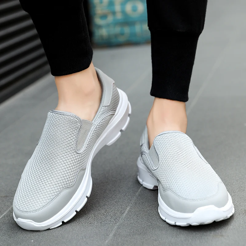 YISHEN Casual Shoes Men\'s Sneakers Breathable Running Shoes Unisex Comfortable Classic Slip On Couple Sneakers Tenis Masculino