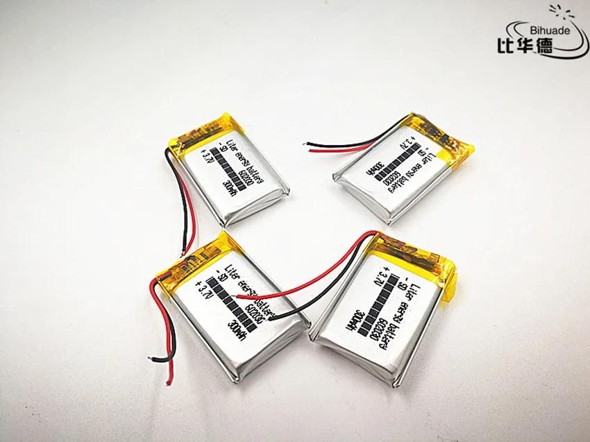 602030 Bateria litowo-jonowa polimerowa 300 mah 3,7 V, jakość towarów, certyfikat CE FCC ROHS