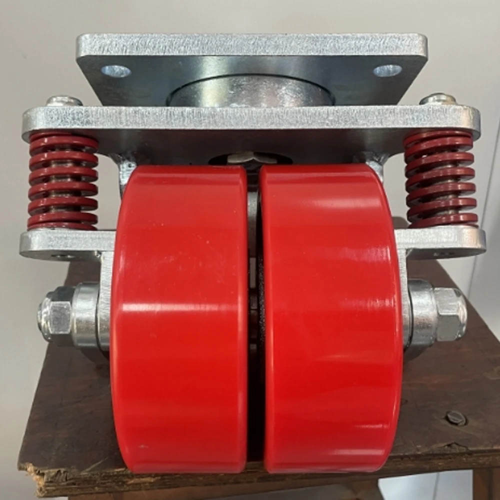 Extra Heavy Duty Caster Wheel 1 Ton Loaing 100mm Wide Caster Wheel with Spring