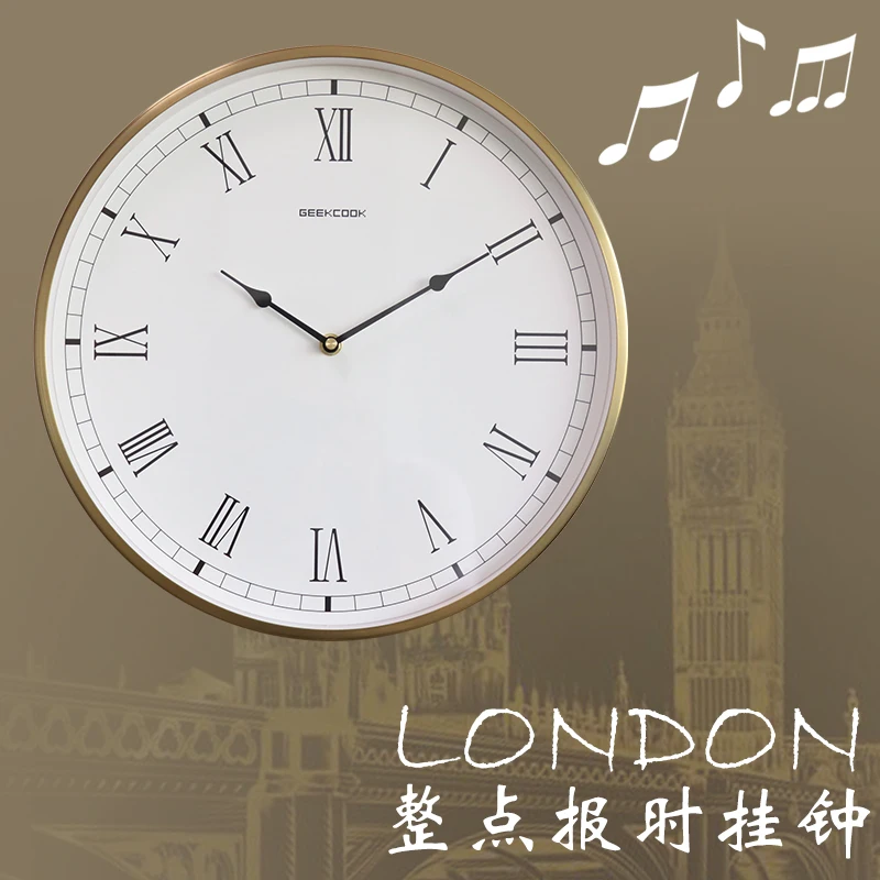 Large Luxury Gold Wall Clock Modern Silent Living Room Home Watch Clock Mechanism Report Punctually Zegar Scienny Gift FZ595