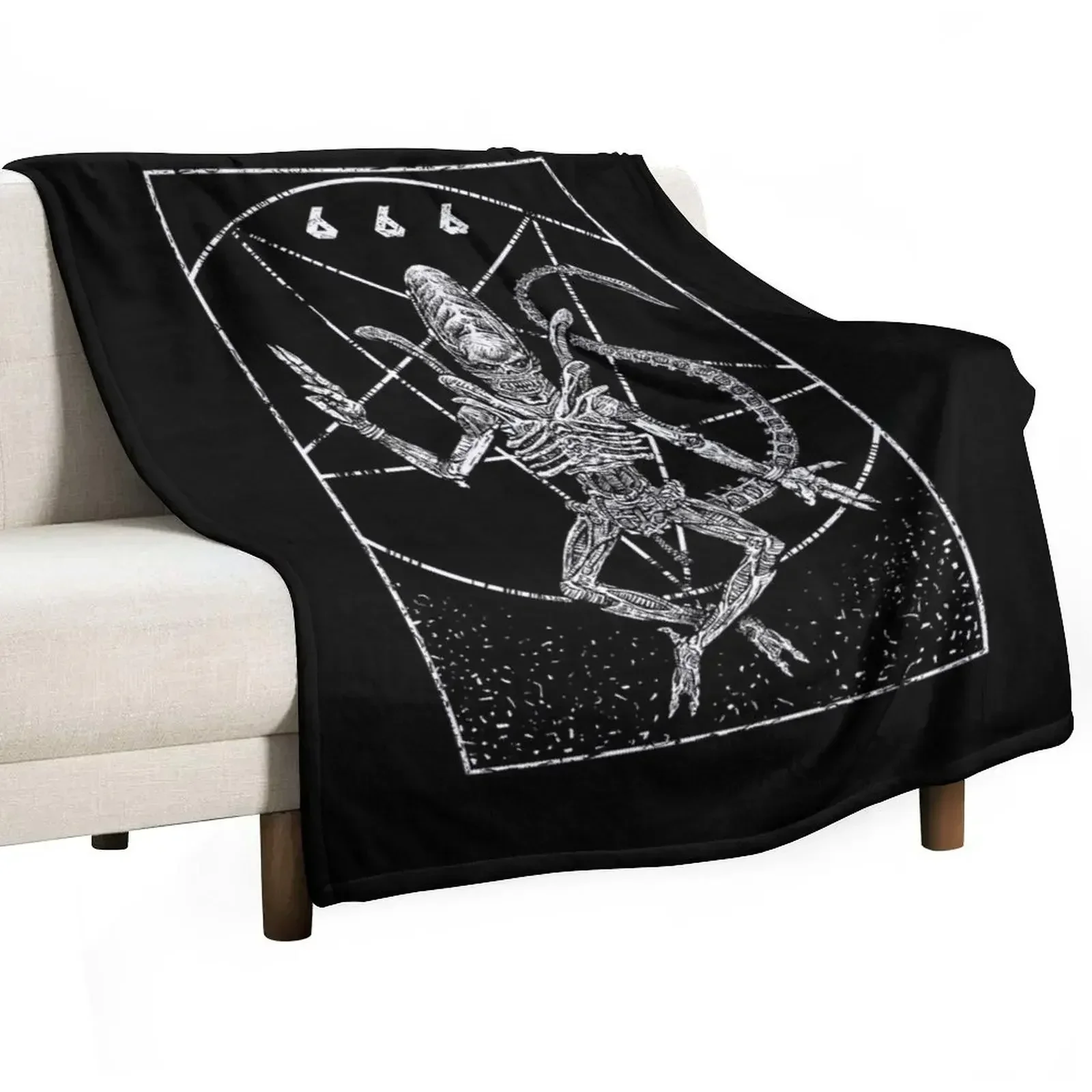 Xenomorph God Throw Blanket Heavy Fashion Sofas for babies Luxury Thicken warm winter Soft Beds Blankets
