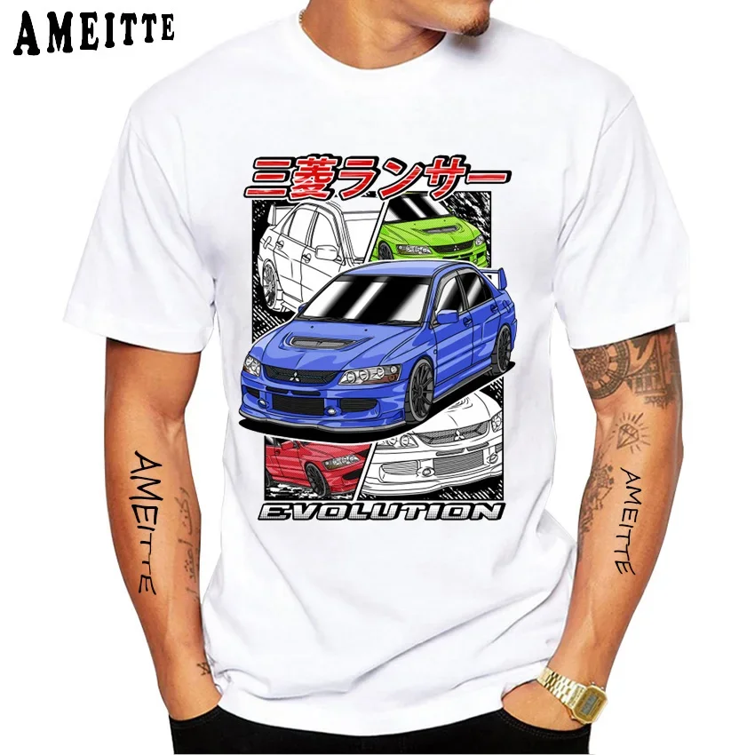 

Drive The Classic JDM Lancer Evolution 8 T-Shirt New Men Short Sleeve Harajuku White Casual Boy Tees Hipster Cool Tops