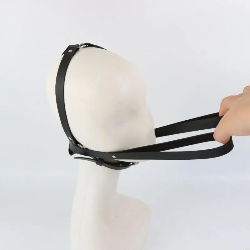 Masker Perbudakan BDSM 270D Masker Pengekangan Erotis Budak Bdsm Mainan Seks Permainan Dewasa Masker Wajah Kulit Imitasi Baru