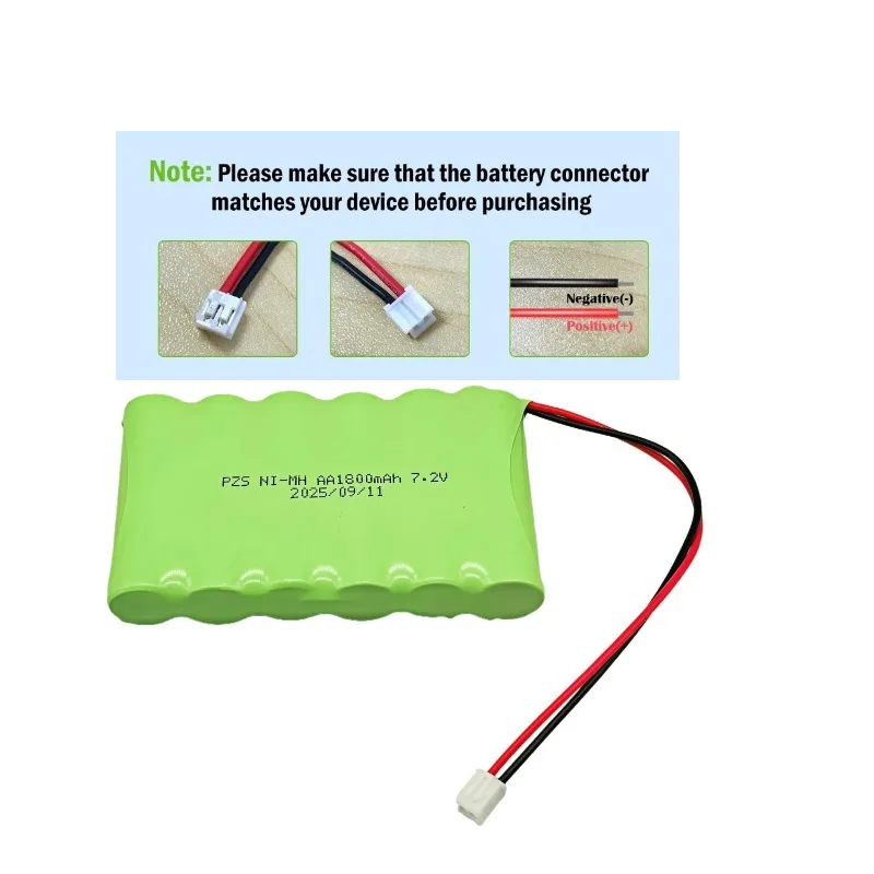 7.2V 1800/2000/2300mAh AA Battery for Rc Toys Cars Tanks Robots Upgraded Rechargeable Battery