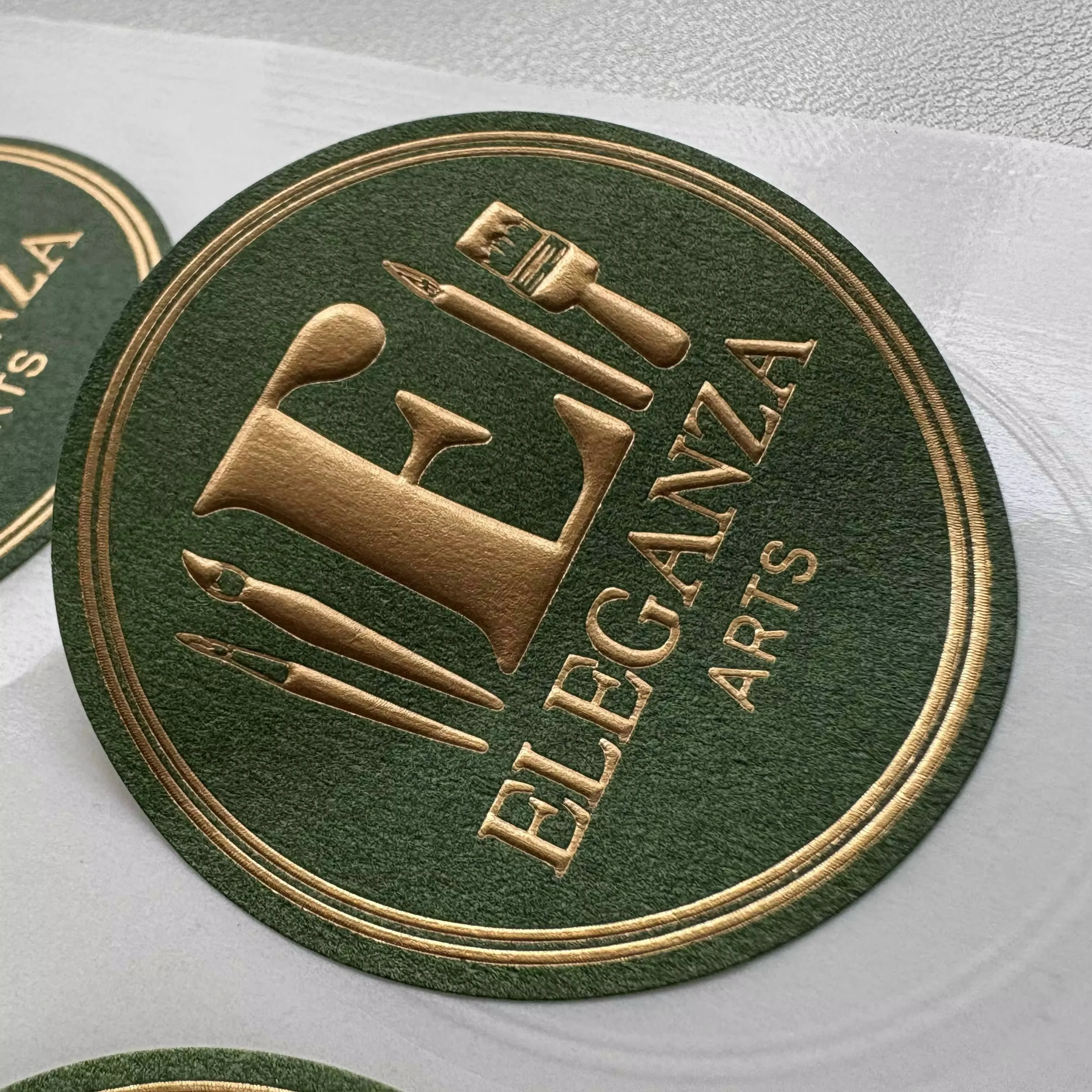 تسمية منقوشة بالذهب مخصصة | ملصق ختم ذاتي اللصق | ختم شعار الورق الخام | تغليف الشموع والحرف اليدوية #3