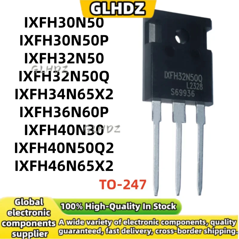 New 5Pcs IXFH30N50 IXFH30N50P IXFH32N50 IXFH32N50Q IXFH34N65X2 IXFH36N60P IXFH40N30 IXFH40N50Q2 IXFH46N65X2 TO-247 in stock