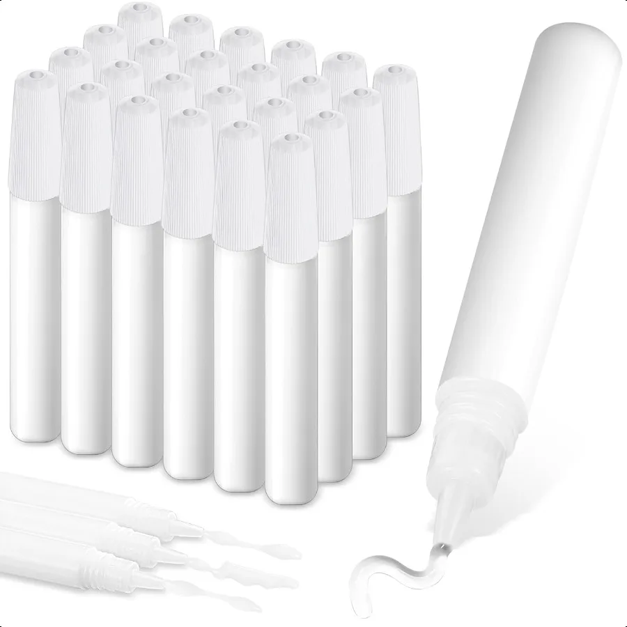 

24 Pcs Art White Glue Stick Pens Bulk Quick Dry Tacky Glue Pens Classroom plies for DIY Arts and Crafts Projects