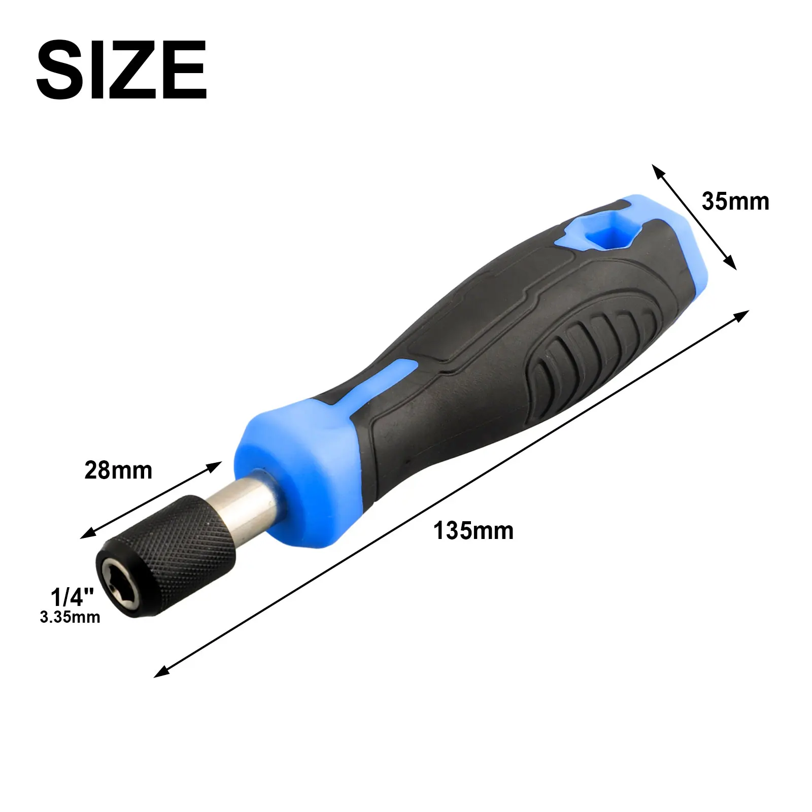 6.35mm Hex Self-locking Adapter Screwdriver Handle Screwdriver Bit Holder 5Inch Screwdriver Handle Workshop Equipment Hand Tools