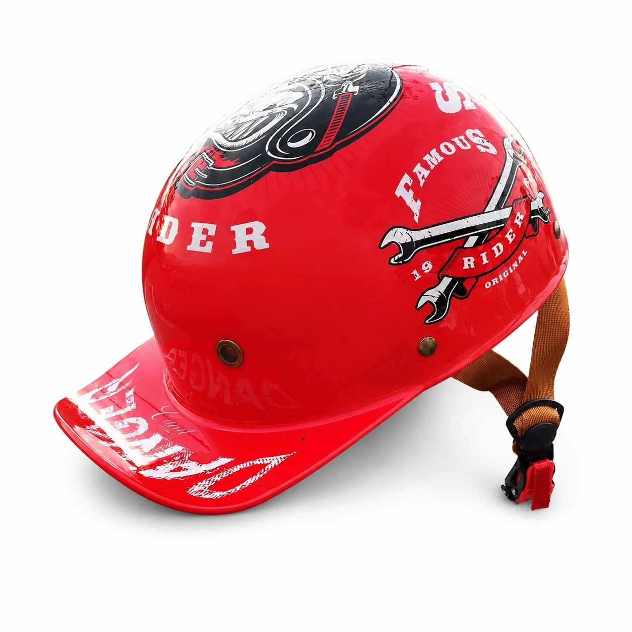 Vintage Riding Half Helmet Open Face Motorcycle Helmet Lightweight Scooter Helmet Street Cruiser Protective Cap Multiple Designs