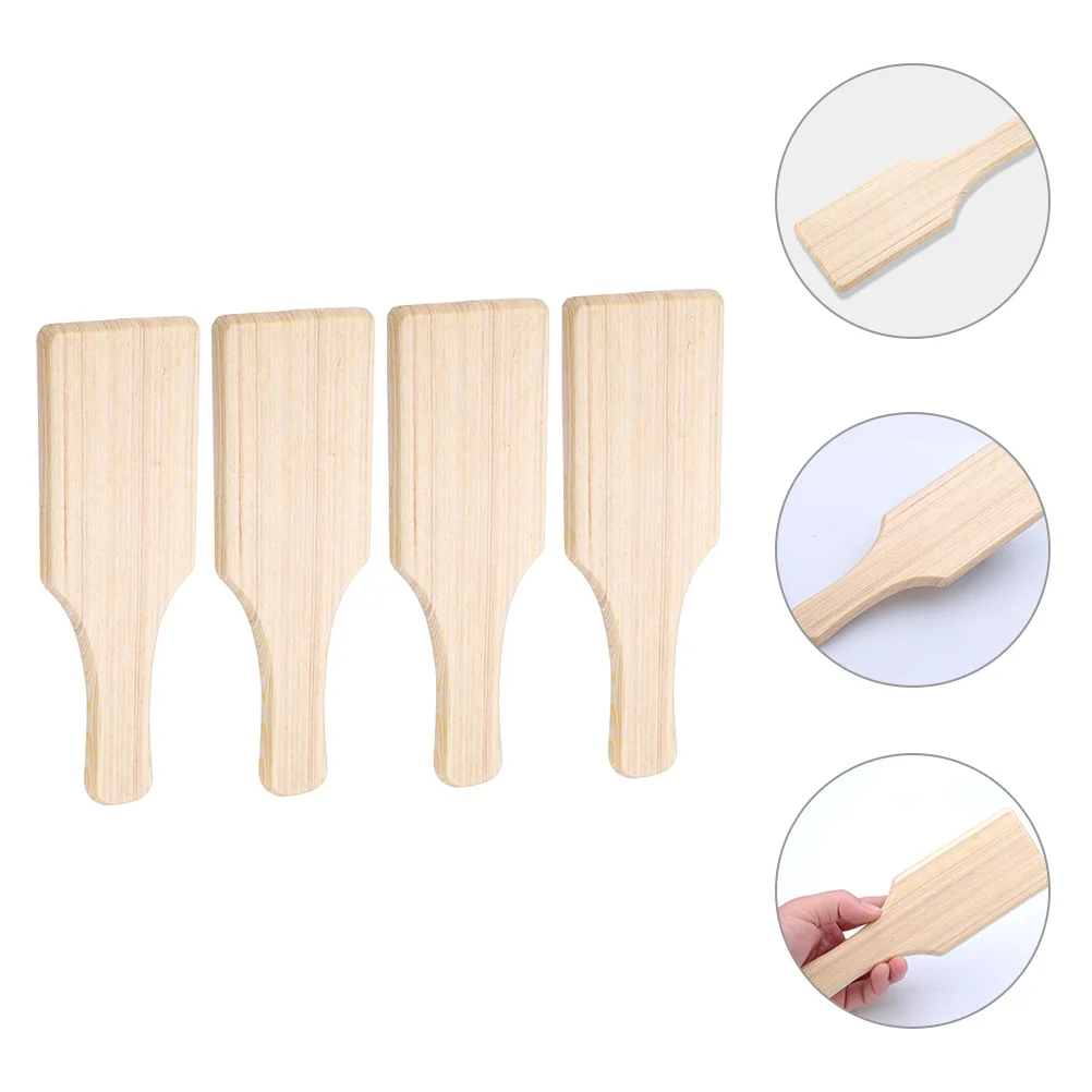 4 Pcs Pottery Paddle Clay Sculpting Tools Wood Clapper Sculpture Accessories Mason