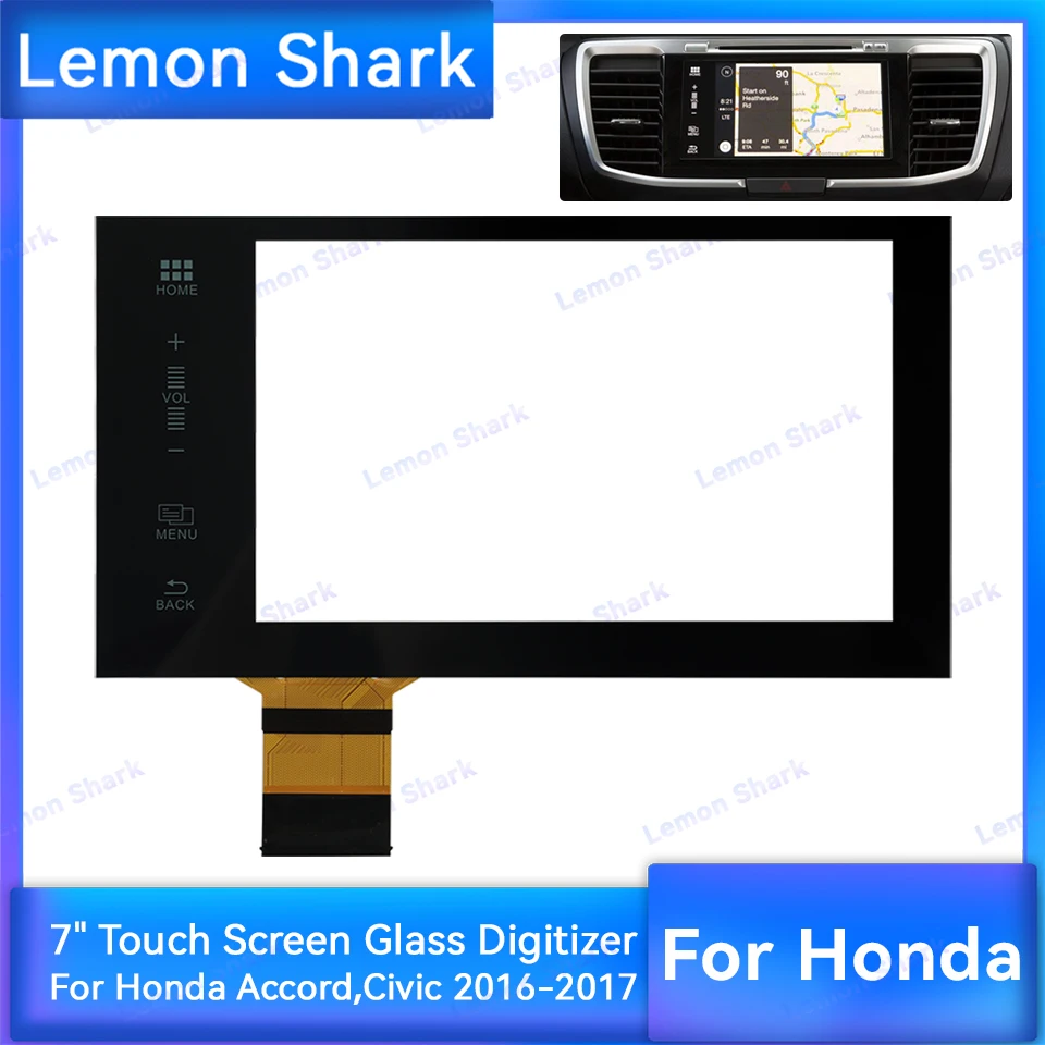 

7"60 Pins Touch Screen Glass Digitizer Fit 2016 2017 for Honda Accord Civic HR-V Pilot Fit Car Radio Multimedia Player Naviga