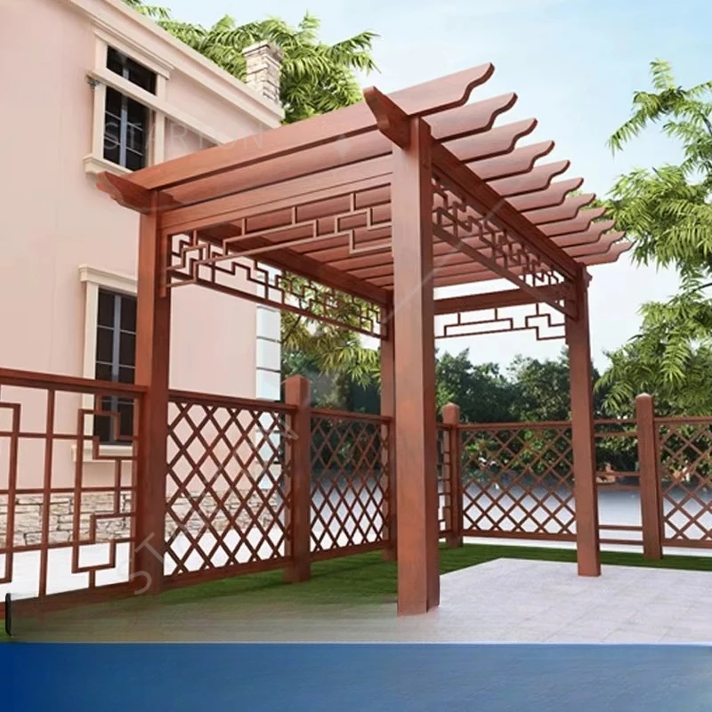 Outdoor Garden Gazebo Grape Trellis Gallery Aluminum Pavillion 3x3 3x6 Metal Pergola Bioclimatica Exterior  for Villa Customized