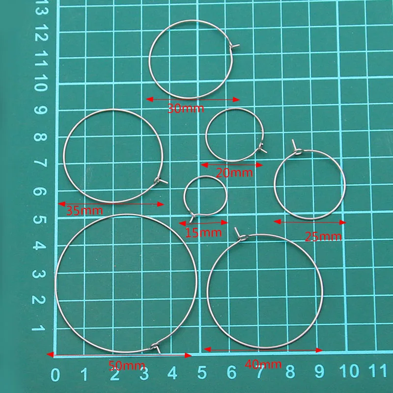 40pcs 7 Size Shaped Ring Round Charm Stainless Steel Pendant Open Bezels Hollow Pressed Resin Frame Mold DIY Jewelry Making image 6
