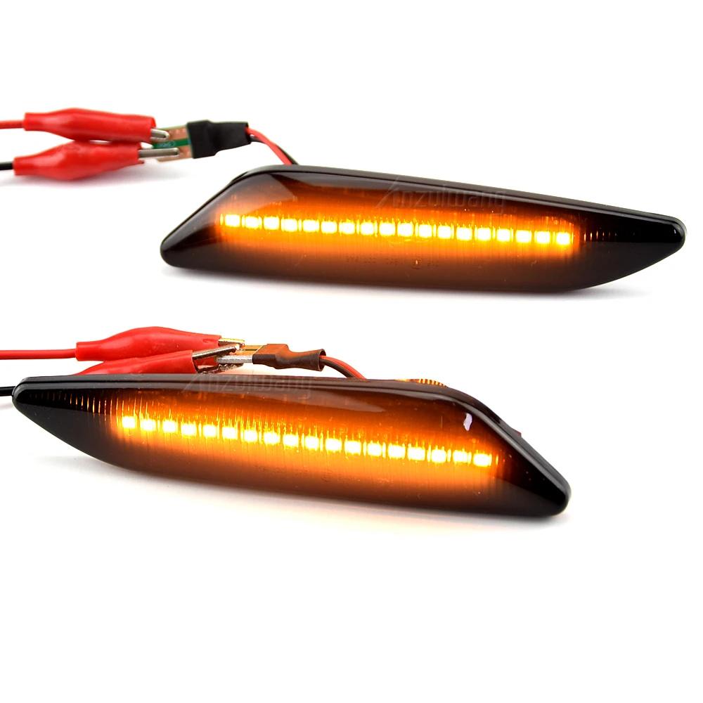 2Pcs LED Dynamic Side Marker Light Arrow Turn Signal Blinker Lamps For Fiat Tipo Egea Alfa Romeo 147 156 Sportwagon Lancia Delta