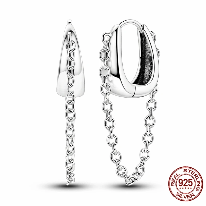 

Hot Selling 925 Sterling Silver Hoop Starlight Water Droplet Pendant Earrings for Women Pretty Wedding Holiday Jewelry Gifts