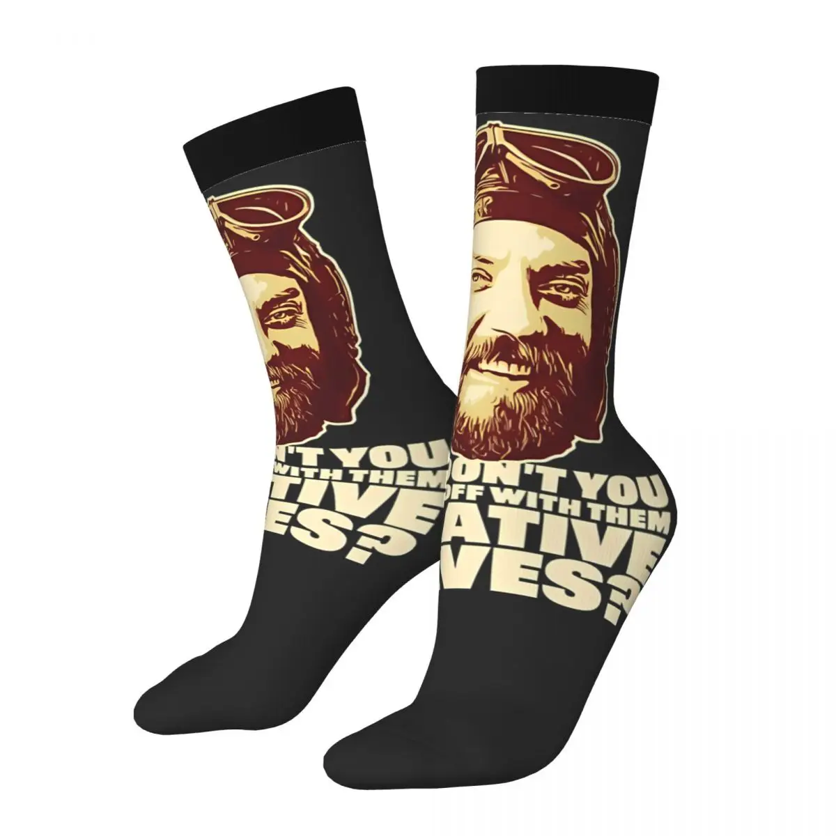 Happy Funny Men's compression Socks Chill Retro Harajuku Kelly's Heroes Hip Hop Novelty Seamless Crew Crazy Sock Gift Printed