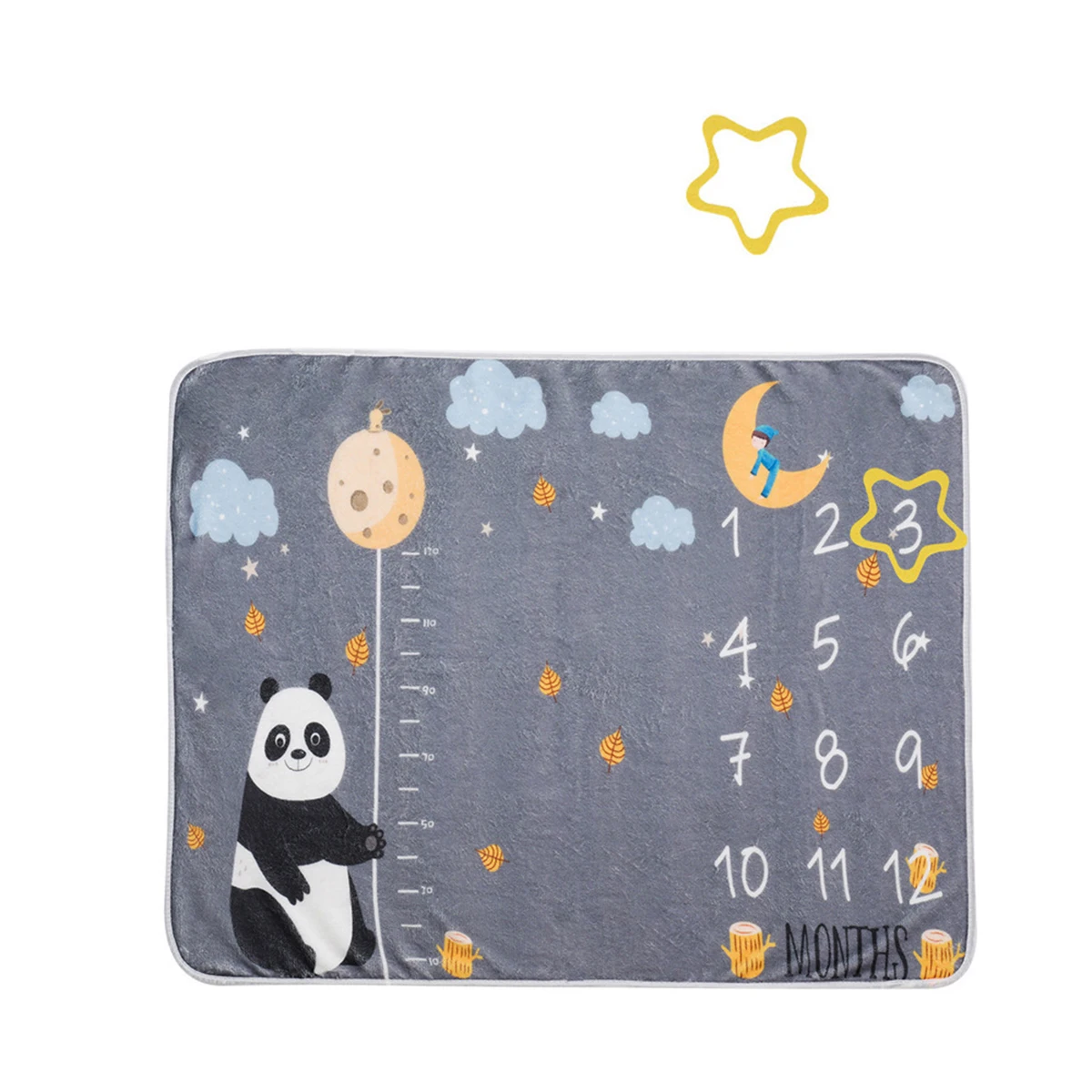 

1 set Flannel Photography Prop 200X150Cm Milestone For Photo Shoot Wall Background Decoration Month