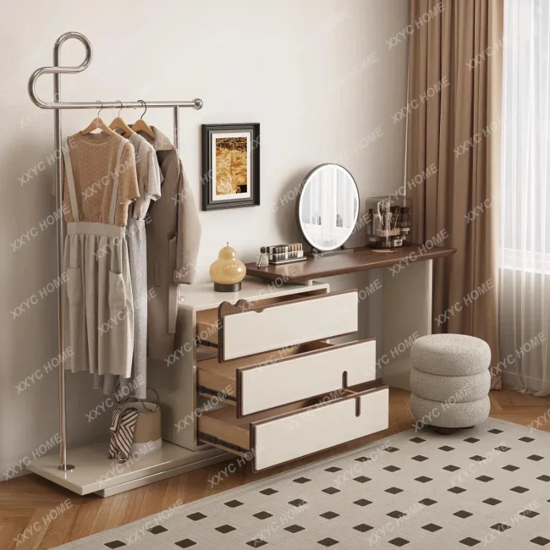 A Luxury stone dresser modern simple bedroom creative storage table