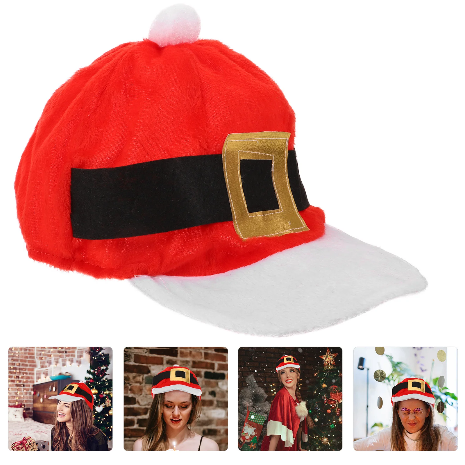 Christmas Belt Catering Chef Christmas Hat Super Fashion Xmas Party Hat for Holiday Banquet Festival