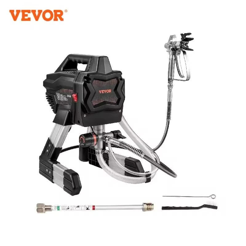 

VEVOR 650W Stand Airless Paint Sprayer Electric Professional Powder Coating Machine 1.1 L/min for Furniture Yard Wall Spraying