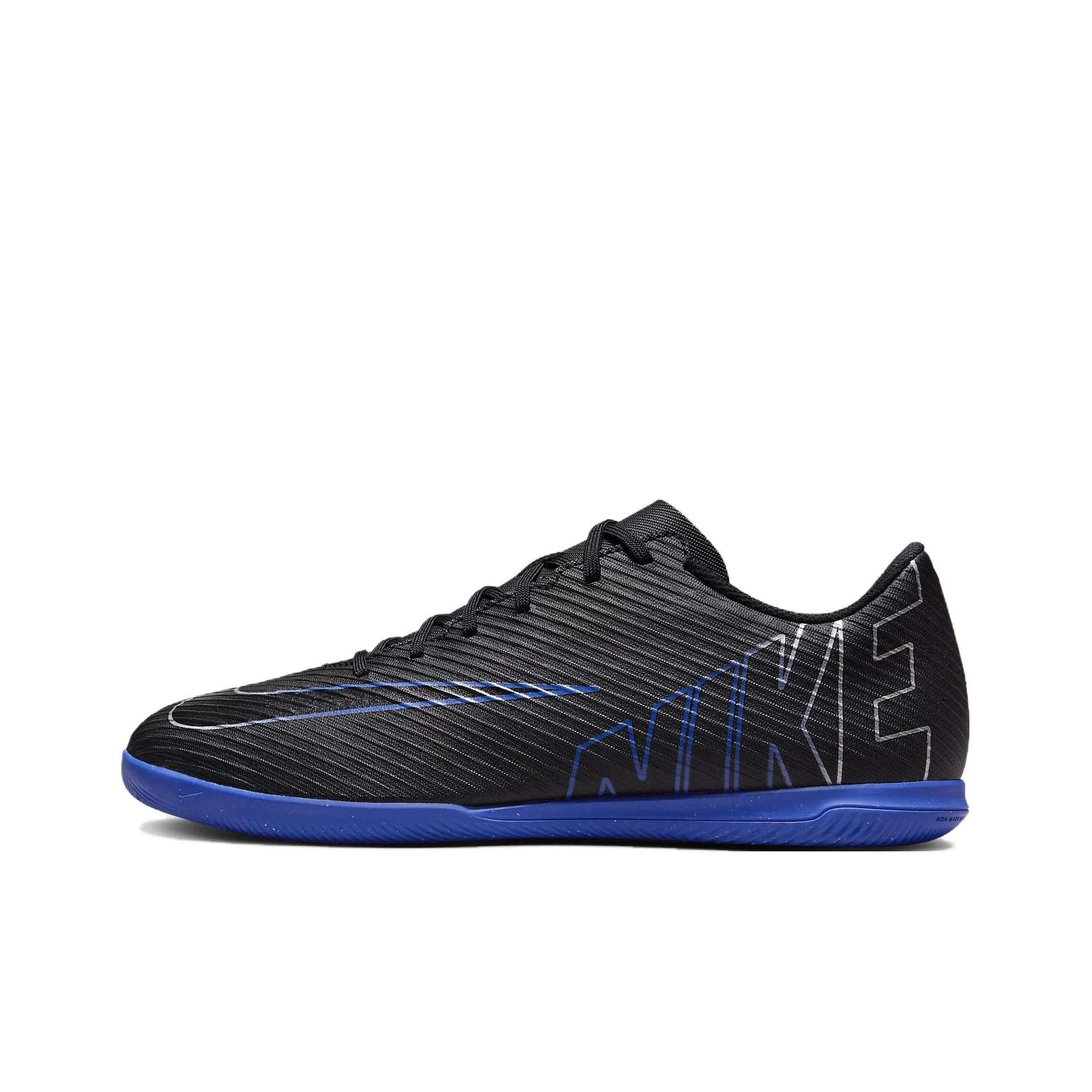 Nike Mercurial Vapor 15 Abrasion Resistant Abrasion Resistant Soccer Shoes Unisex Black Blue DJ5969-040