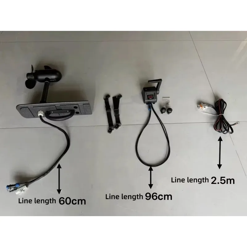 Electric Thruster， 65lbs Brushless Hybrid Engine Powerful Electric Trolling Motor for Pedal Kayak Diver Outdoor