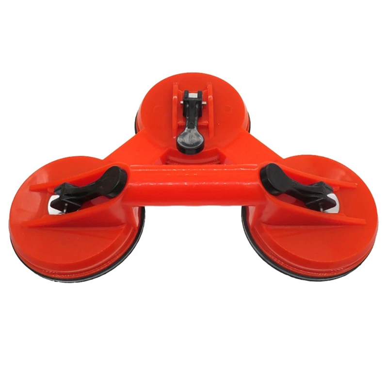 

Single Double Head Suction Cup Red Plastic Glass Dent Puller Tile Floor Door Plate Panel Carrying Tool Heavy Accessories