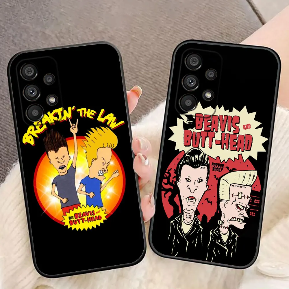 

Cartoon Beavis And Butthead Phone Case For Samsung A14 A15 A16 A22 A23 A26 A32 A35 A36 A51 A52 A53 A54 A55 A56 A71 A72 A73 Case