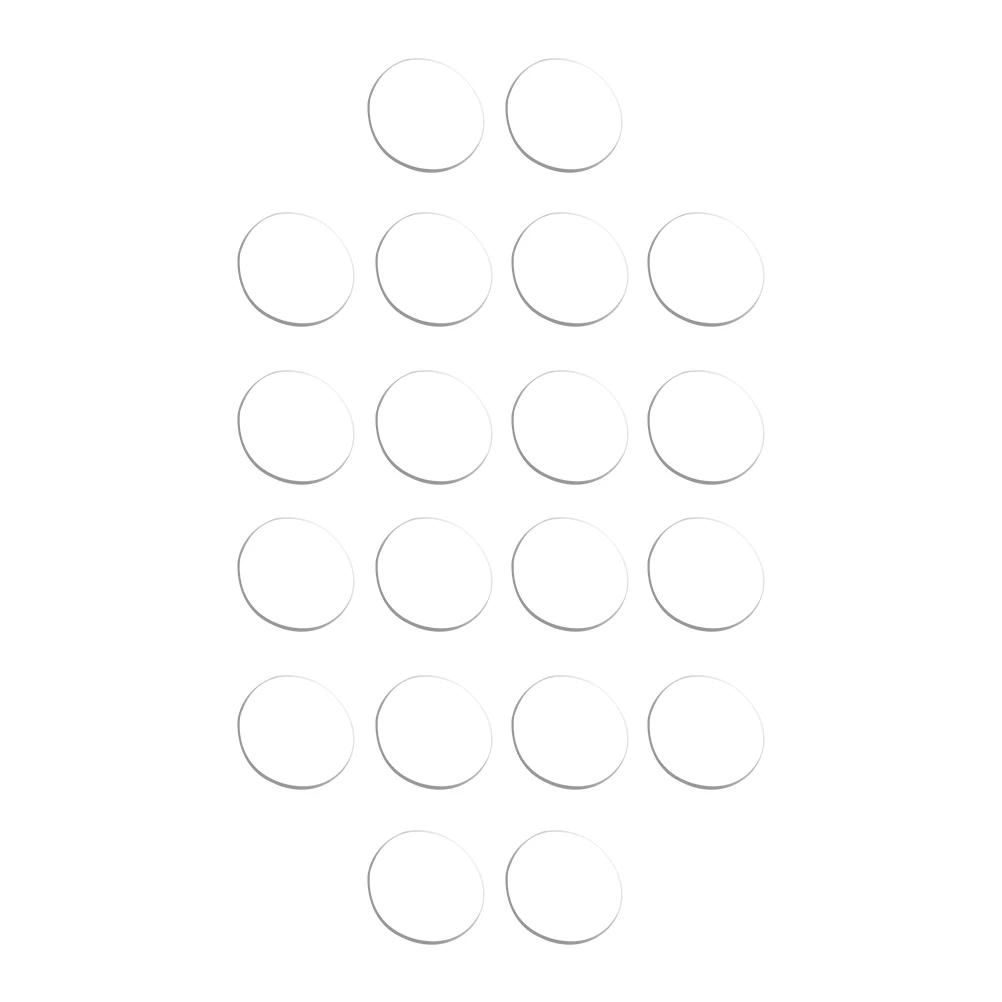 

20 Pcs Glass Table Rubber Spacer Thick Non-slip Bumpers Clear Furniture Parts Heavy Duty Practical Use Protect Prolong Service