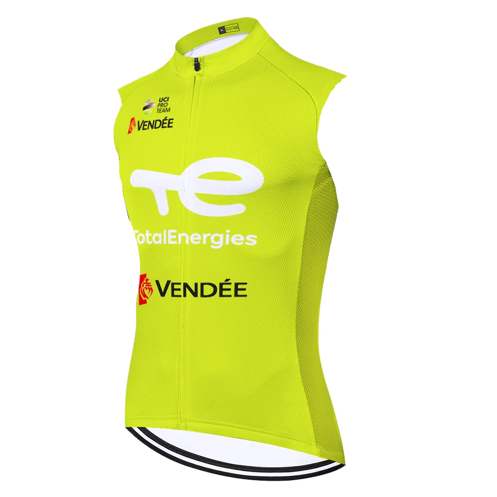 Total new energies sleeveless Cycling Jersey Mallot Ciclismo Hombre Verano not windproof Maillot Ciclismo Hombre Verano Maillot