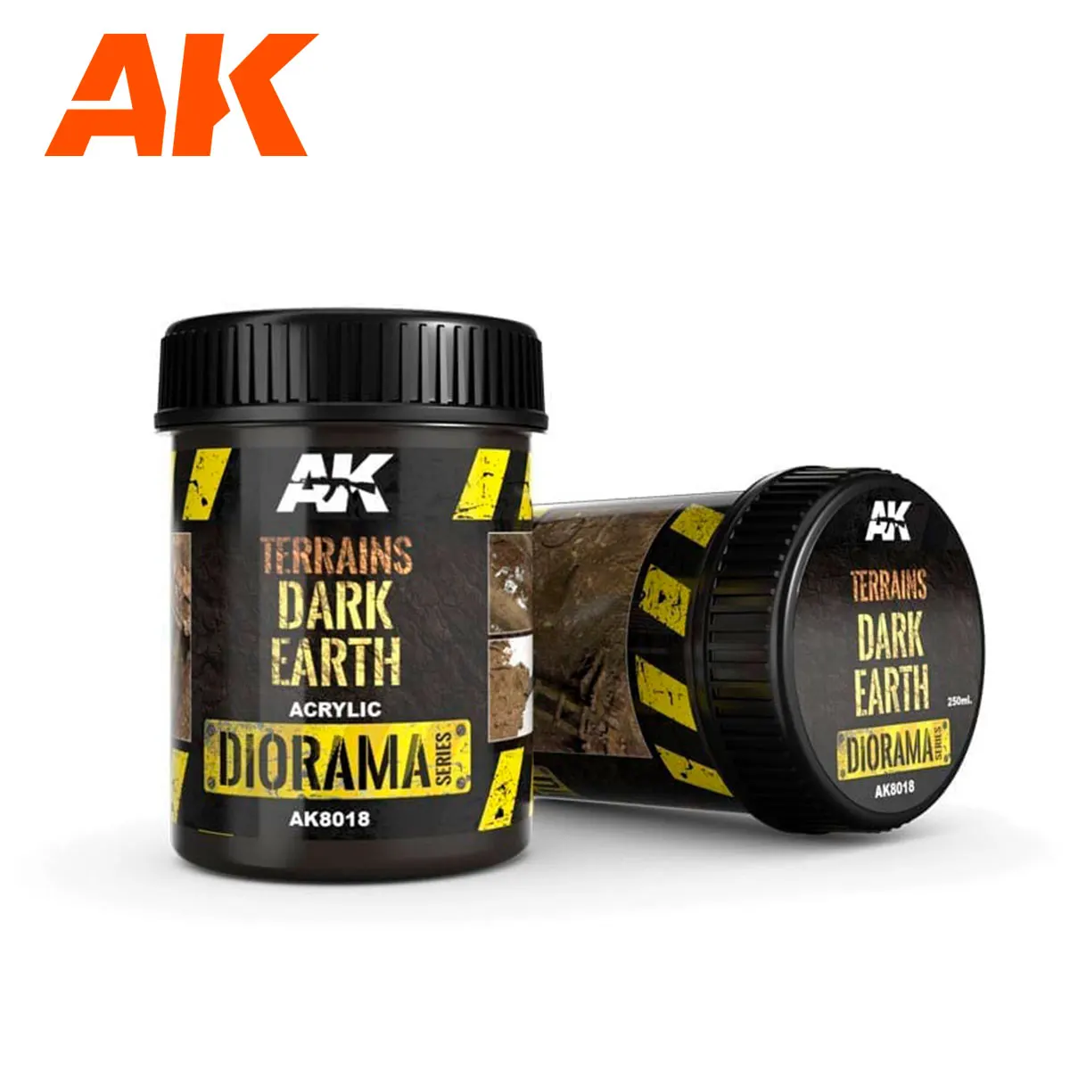 Terrain Effect Dark Soil Mud Spain AK8018 Scene Scene Texture 250ml 3D Printer Parts