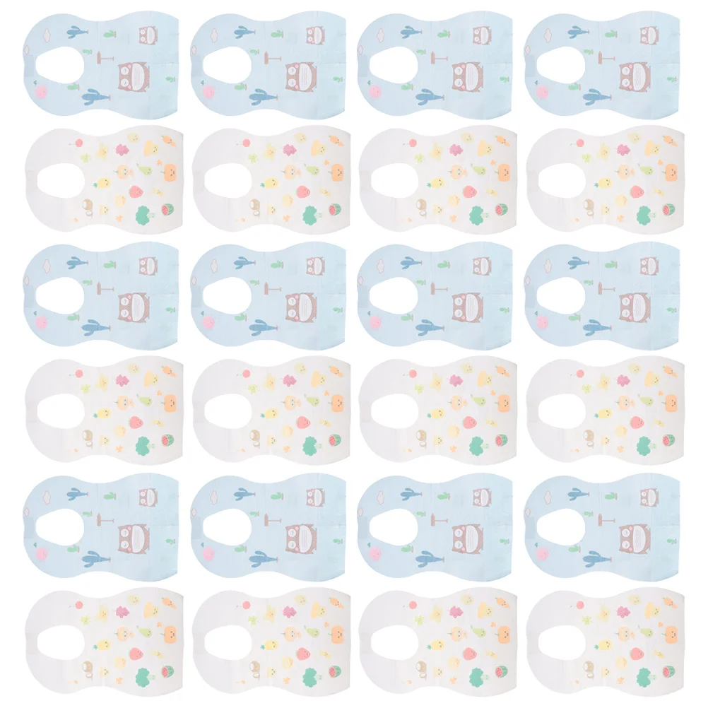 

40 Pcs Baby Bib Decorative Bibs Neutral Newborn for Boy Feeding Comfortable Soft Saliva Towel Non-woven Fabric