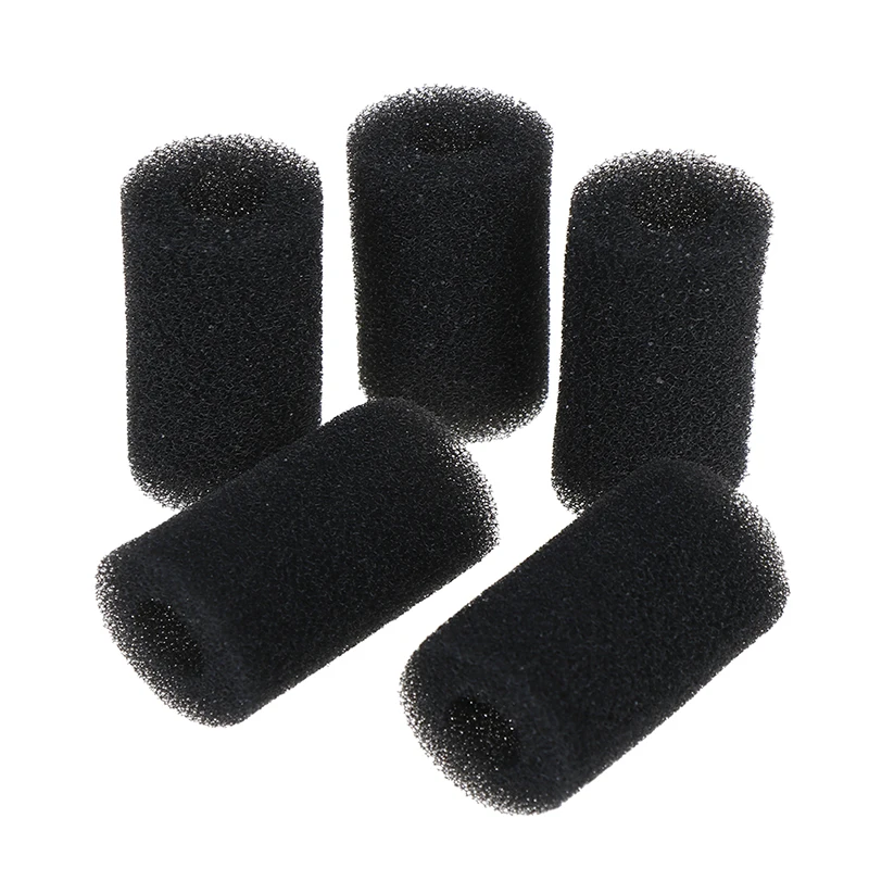 5 Pcs Sponge Aquarium Filter Protector Cover For Fish Tank Inlet Pond Black Foam 15mm Drop Ship