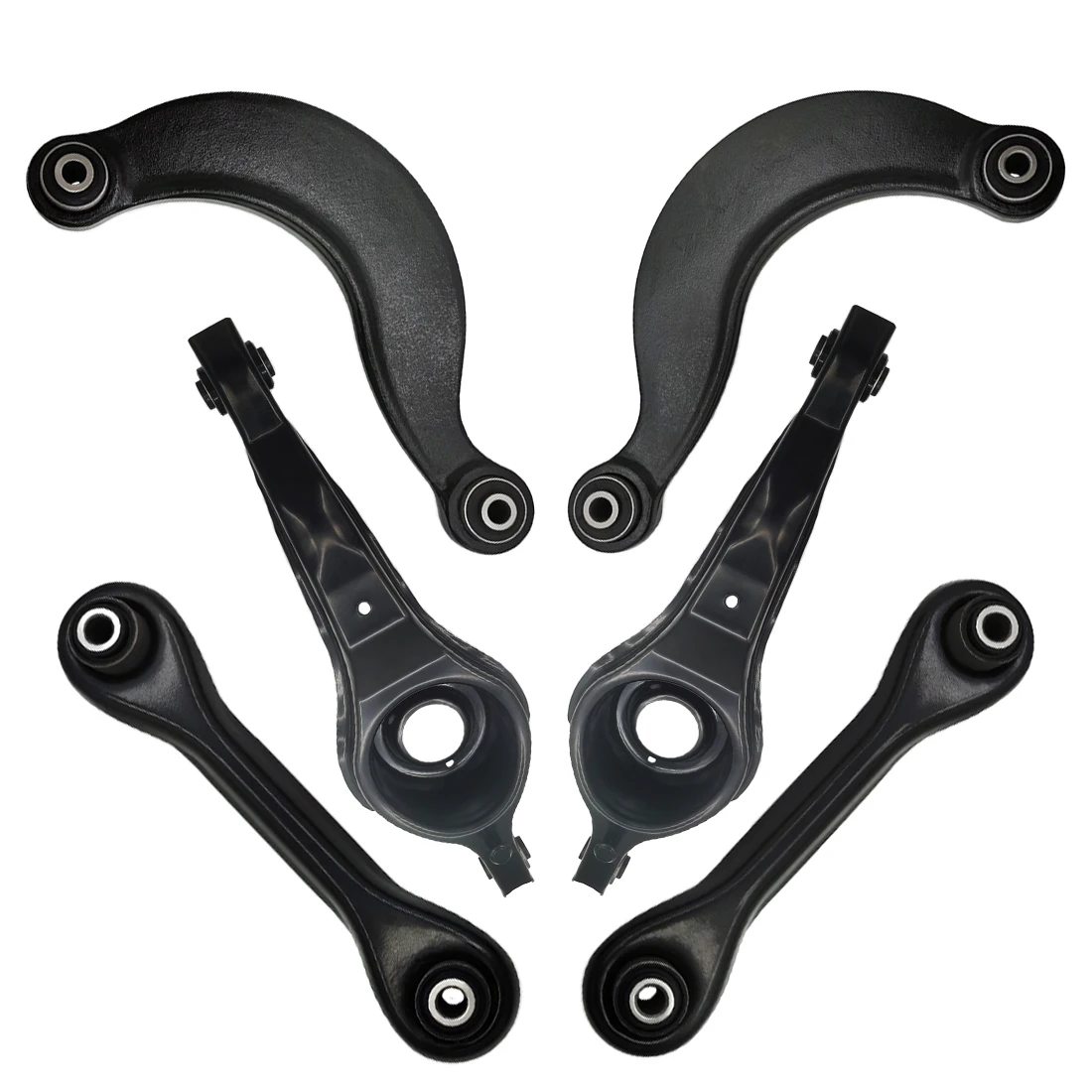 AzbuStag 8Pcs Rear Lower Upper Forward Locating Control Arm Suspension Kit for MAZDA 3 2007 2008 2009 2010 2011 2012 2013