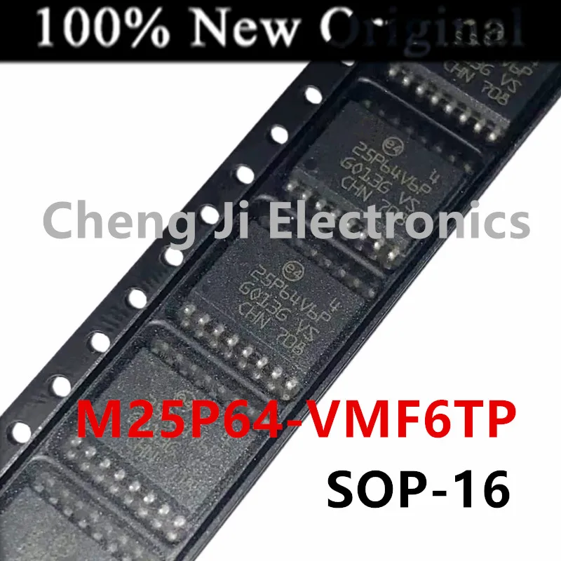 5PCS/Lot   M25P64-VMF6TP   25P64V6P    SOIC-16   New Original Serial Flash memory   M25P64-VME6TG    25P64V6G   VDFPN-8