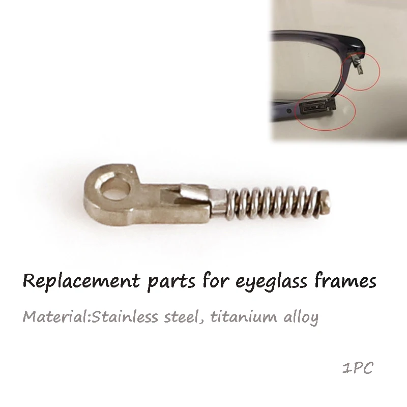 2Pcs Durable Eyeglasses Spring Insert Glasses Repairing Frame Broken Replacement Part Stainless Steel Accessory