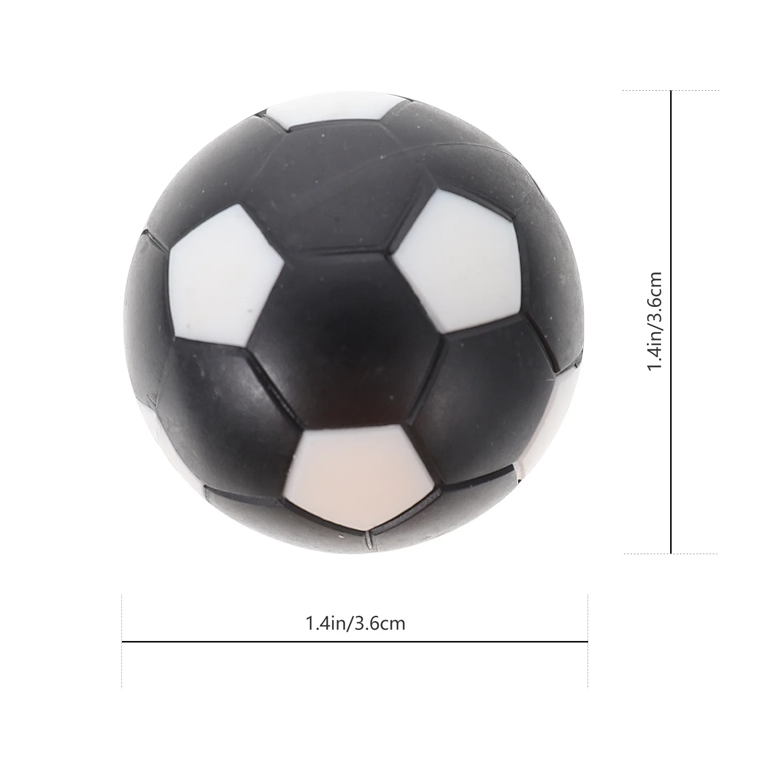 10 قطعة ملحقات الطاولة آلة كرة القدم فووسبالل كرات الطاولة للأطفال ديكور غرفة المناظر الطبيعية الصغيرة كرة القدم البلاستيكية خفيفة الوزن #6