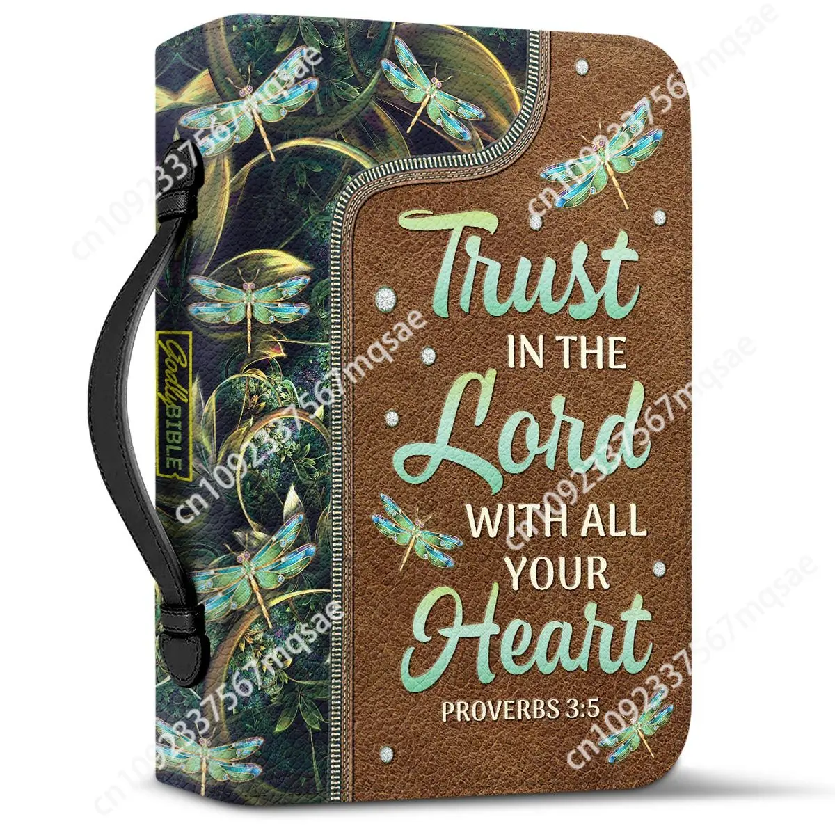 Personalized Bible Verse Cover Trust In The Lord With All Your Heart Print Women's Study Book Holy Storage Box Thanksgiving Gift