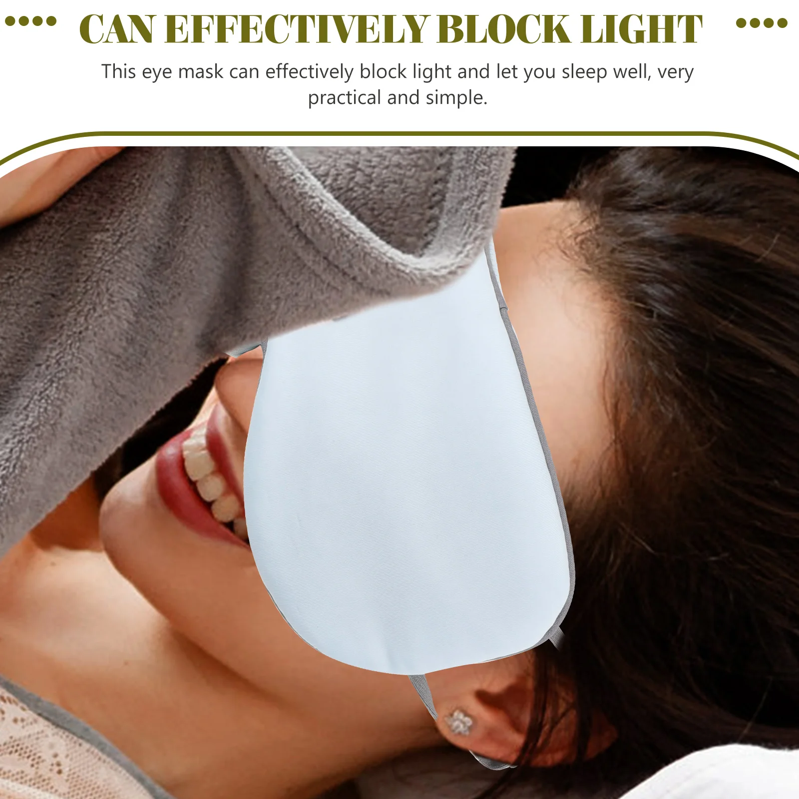 

2Pcs Double-Sided Cool Silk Eye Mask Light Soft Comfortable Portable Sleep Cover Blocks Light for Travel Home Office Sleep